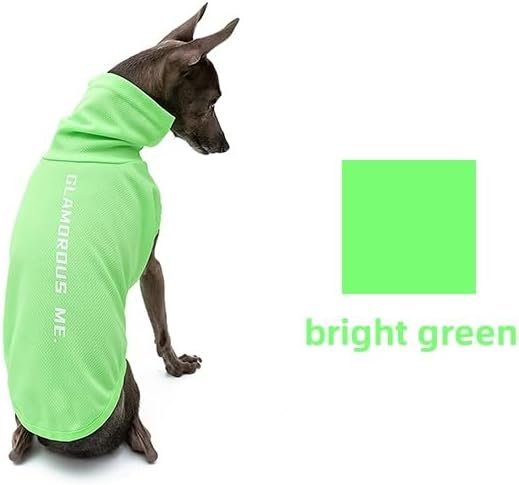 Italian Greyhound Clothes, Lightweight & Breathable Sun Protection Tank Tops for Italian Greyhound and Whippets Dogs (Green, Small)
