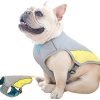 Cooling Harness Vest for Dogs French Bulldog Summer Cooling Vest Outdoor Dog Jacket Safety Reflective Vest Cooler Jacket Sun-Proof Pet Coat Vest for Frenchie(M)