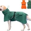 Pet Large Dog Raincoat Apparel Poncho Waterproof for Medium Large Sized for Dog Raincoat (Orange, 5XL)
