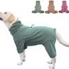 514gQjp-wwL._AC_SL1001 Pet Pajamas for Large Dogs,Extra Large Stretch, Suitable for Adult Dogs, Medium-Sized Dogs, Large Dogs Jumpsuit Four-Legged Dog Clothes, Surgical Recovery Dog Clothing. (Green Color, 4XL)