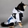 Dog Clothes Fashion Outfit Hooded Raincoat Jackets for Dogs Cats Pet Lightweight Water-Resistant Outdoor Windbreaker Small Medium Large (S◆Chest 9.8''-13.7'',Back 10.2'',2.2-5.5lbs)