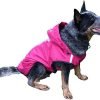 Pet Raincoat Pet Clothes Outdoor Waterproof Fabric Inner Breathable Mesh Safety Reflective Strip Puppy Clothes