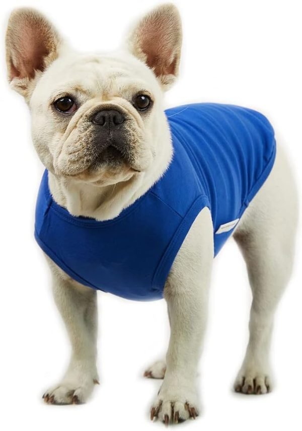 Dog Sleeveless Tank Top Cotton Shirts for Dogs Plain Sleeveless T-Shirts Soft Breathable Cool Dog Shirt pet Clothes (4X-Large, Red)