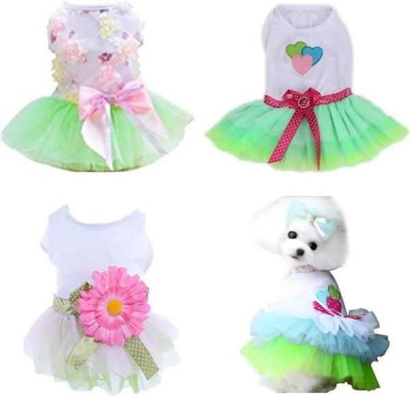 Dog Dresses Puppy Clothes for Small Dog Outfits Small Dog Cothes Female Yorkie Tutu Dress