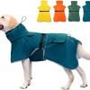 Pet Large Dog Raincoat Apparel Poncho Waterproof for Medium Large Sized for Dog Raincoat (Orange, 5XL)