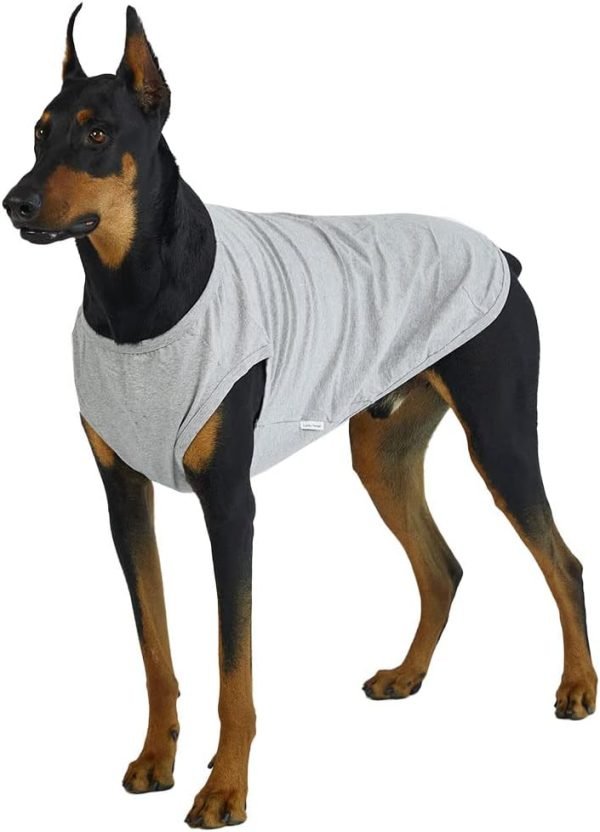 Dog Sleeveless Tank Top Cotton Shirts for Dogs Plain Sleeveless T-Shirts Soft Breathable Cool Dog Shirt pet Clothes (4X-Large, Red)