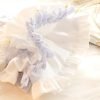 Dog Princess Dresses for Small Dogs Lolita Clothes Flower Puppy Costume Pet Suspenders Girl Cute Bow Lace Coat Cat Floral Outfits Summer Costumes (M,Blue)