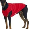 Dog Sleeveless Tank Top Cotton Shirts for Dogs Plain Sleeveless T-Shirts Soft Breathable Cool Dog Shirt pet Clothes (4X-Large, Red)