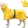 Pet Large Dog Raincoat Apparel Poncho Waterproof for Medium Large Sized for Dog Raincoat (Orange, 5XL)
