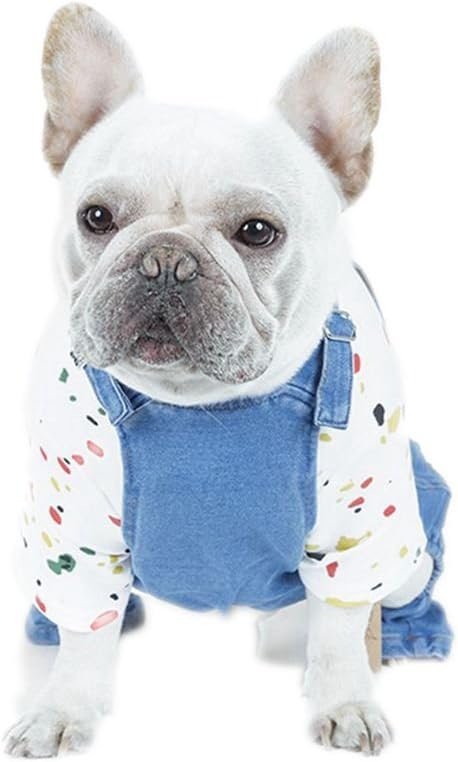 Pet Dog Denim Clothes Small Dogs Cowboy Overalls Classic Puppy Vintage Clothes Cat Apparel-XL