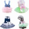 Small Dog Clothes for Girls Puppy Dresses Dog Clothe Tutu Dress for Girl Dog Puppy Clothes for Small Dog Outfits M