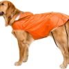 Dog Raincoat with Adjustable Belly Strap and Leash Hole - Hoodie with Reflective Strip - Waterproof Slicker Lightweight Breathable Rain Poncho Jacket for Medium Large Dogs - Easy to Wear, Yellow 5XL