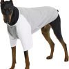 Dog Shirt for Small and Large Dogs Raglan Cotton T-Shirts Soft Breathable Dog Shirts pet Clothes Gray Series (Large, Gray/Mint)
