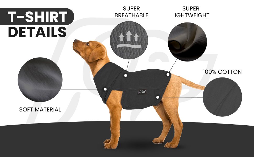 Pets Gears Premium Dog Cotton Vest dog shirts, dog tshirts, or dog sweatshirts