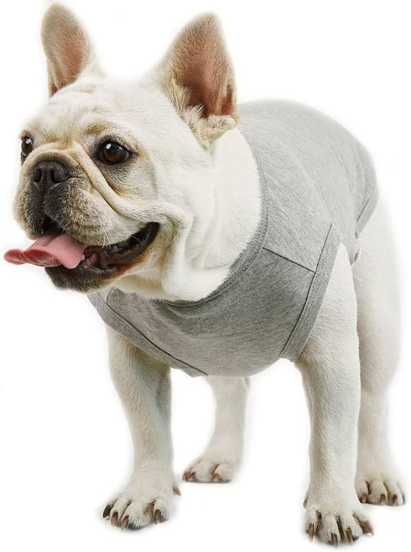 Dog Sleeveless Tank Top Cotton Shirts for Dogs Plain Sleeveless T-Shirts Soft Breathable Cool Dog Shirt pet Clothes (4X-Large, Red)