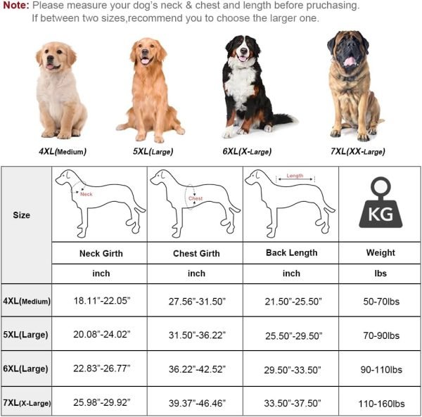 Pet Large Dog Raincoat Apparel Poncho Waterproof for Medium Large Sized for Dog Raincoat (Orange, 5XL)