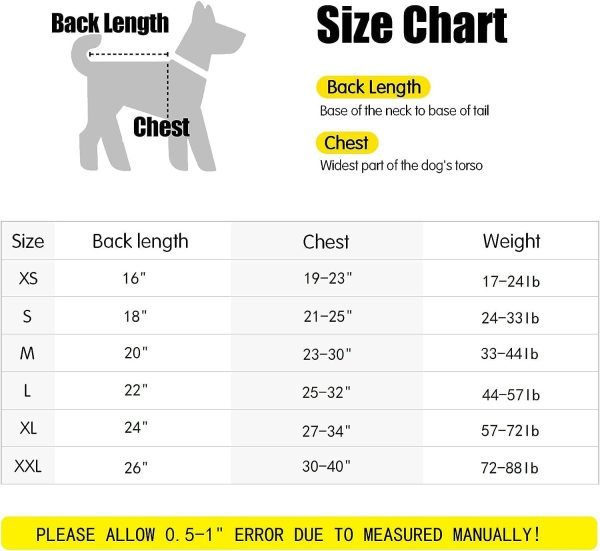 6127IRZnWAL._AC_SL1500 Dog Raincoat - Waterproof Dog Winter Jackets Windproof Coat with Velvet Inner Winter Dog Rain Coat with Reflective Strip,Black XL