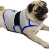 Dog Anxiety Vest, Comfort Dog Anxiety Relief Coat, Breathable Dog Calming Vest for Thunderstorm, Travel, Fireworks, Vet Visits (M,Light Grey)