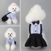 612Na-2PPBL._AC_SL1500_3a1b1811-4bc2-4790-a619-f671c83e8def Yellow Dog Overalls Pet Couples Dress Pant Plaid Puppy T-Shirts Jumpsuit Clothes for Small Medium Dogs Cats for Party Birthday, M