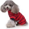 Dog Costumes Four-legged Clothes Turtleneck Color Stripes Shirt Soft Puppy Pajamas Spring Summer Pet Blouse