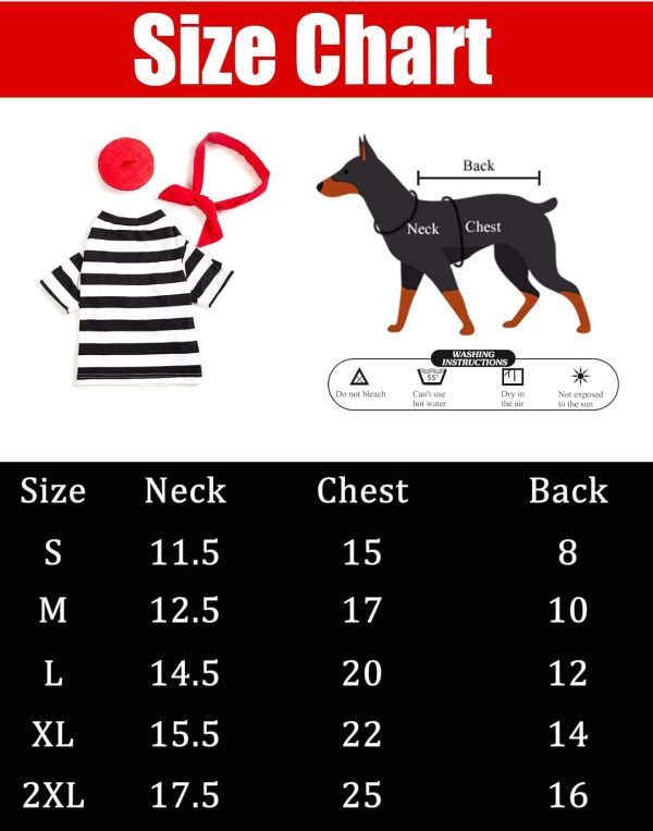 Artist Dog Costume with Funny Hat Painter Pet Clothes for Small Dog Shirts Puppy Summer T-Shirt (XL) Black