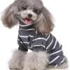 Dog Costumes Four-legged Clothes Turtleneck Color Stripes Shirt Soft Puppy Pajamas Spring Summer Pet Blouse