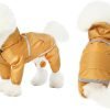 Dog Raincoat Jacket for Small Medium Large Dogs, Raincoat with Hood Poncho Waterproof Puppy Raincoat-Yellow