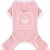 Dog Pajamas Dog Pjs with D-Ring Summer Puppy Clothes for Small Dogs Girl Boy Spring Summer Pet Onesie Jumpsuit Cute Cat Outfit Apparel for Chihuahuh Yorkie(Pink,X-Small)