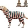 617GF5RNCRL._AC_SL1001 Pet Pajamas for Large Dogs,Extra Large Stretch, Suitable for Adult Dogs, Medium-Sized Dogs, Large Dogs Jumpsuit Four-Legged Dog Clothes, Surgical Recovery Dog Clothing. (Green Color, 4XL)