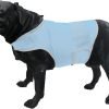 Dog Anxiety Vest, Comfort Dog Anxiety Relief Coat, Breathable Dog Calming Vest for Thunderstorm, Travel, Fireworks, Vet Visits（Dog Calming Vest Light Grey Blue S）