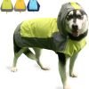 Dog Raincoat,Dog Waterproof Jacket,Reflective Dog Jacket with Hoodie,Lightweight Dog Poncho Slicker,Dog Rain Coat for Medium Large Dogs (Green, X-Large)