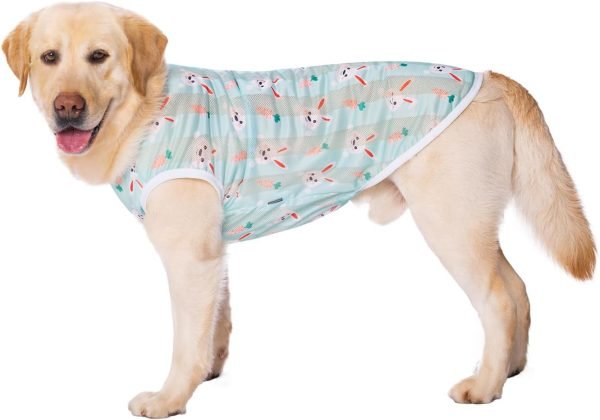 Pet Clothes,Dog Summer T-Shirt Cool Breathable Sunscreen Dog Vest Clothes Outfit Costume for Medium Large Dogs Camouflage 4XL