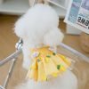 Dog Dresses Yellow Pineapple Small Puppy Dress Spring Summer Girls Lightweight Pet dresses
