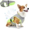 Dog Cooling Vest for Summer, Lightweight Jacket Dog Cooling Shirt, UV Protection Cooling Harness for Outdoor Activity with Breathable Mesh(Grey, X-Large)