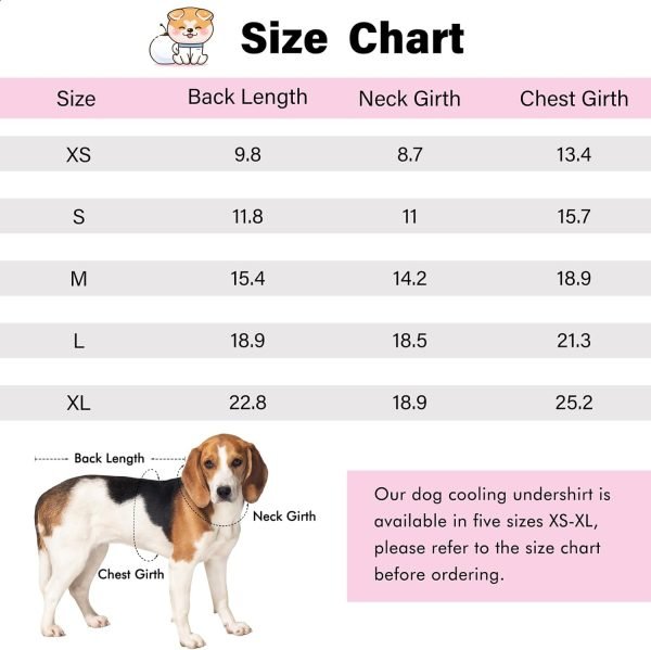 2 Pcs Dog Cooling Shirt Lightweight Breathable Cooling Vest for Summer Dog Beach Walking Hiking (Pink+Grey, l)