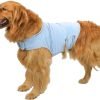 Dog Anxiety Vest, Comfort Dog Anxiety Relief Coat, Breathable Dog Calming Vest for Thunderstorm, Travel, Fireworks, Vet Visits (S,Light Grey)