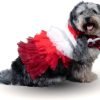 Dog Dress with Lovely Bow Puppy Dress Pet Apparel Dog Clothes for Small and Large Dogs and Cats XL Multi Colored