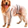 Clear Dog Rain Coats, Waterproof Dog Raincoat, Rain Jacket Raincoat, Adjustable Reflective Lightweight Pet Rain Clothes, Dog Hooded Slicker Poncho for Small, Medium, Large Dogs(7XL)