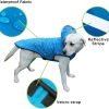 Pet Raincoat Pet Clothes Outdoor Waterproof Fabric Inner Breathable Mesh Safety Reflective Strip Puppy Clothes