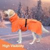 Pet Large Dog Raincoat Apparel Poncho Waterproof for Medium Large Sized for Dog Raincoat (Orange, 5XL)