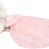 Dogs Wedding Dresses Flower Tutu Skirt with Detachable Train for Small Medium Dog Pet Outfit Formal Apparel Princess Clothes for Birthday Party Costume (Pink Set, XL)