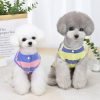 Dog Shirt Clothes T Shirts Stripe Shirts 4 Legs Casual Shirt Overalls Cool Summer Onesie Tank Top Vest Dog Shirts for Small Dog Puppy Cat (Yellow, L)