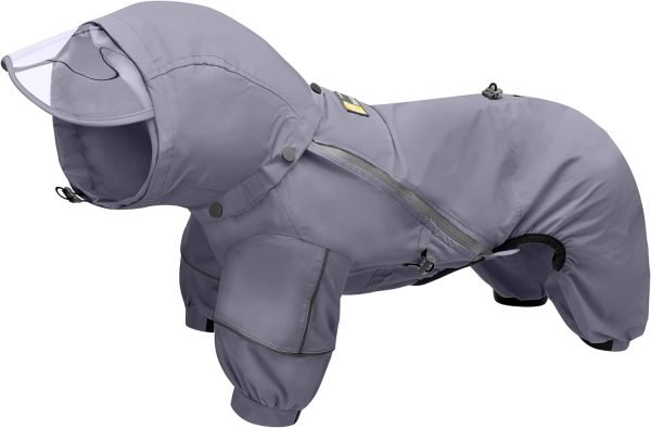 Dog Raincoat, Extra Waterproof Dog Rain Jacket for Wet Weather|Full Wrap Design for Full Protection, Adjustable&Easy to Wear, Features Detachable Cap and Reflective Strip，Size 2XL