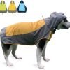 Dog Raincoat,Dog Waterproof Jacket,Reflective Dog Jacket with Hoodie,Lightweight Dog Poncho Slicker,Dog Rain Coat for Medium Large Dogs (Green, X-Large)