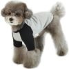 Dog Shirt for Small and Large Dogs Raglan Cotton T-Shirts Soft Breathable Dog Shirts pet Clothes Gray Series (Large, Gray/Mint)