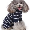 Dog Costumes Four-legged Clothes Turtleneck Color Stripes Shirt Soft Puppy Pajamas Spring Summer Pet Blouse