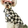 Dog Costume Cotton Clothes for Pets Plaid Shirt Smile Face Pet Boy Coat for Small Dogs Medium Large Cute T-Shirt Cat Girl Outfits Female Costumes Summer (M,Caramel Face)