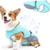 Dog Cooling Vest for Summer, Lightweight Jacket Dog Cooling Shirt, UV Protection Cooling Harness for Outdoor Activity with Breathable Mesh(Grey, X-Large)