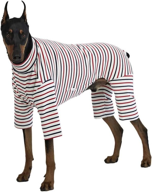 Basic Soft Dog Pajamas for Small Dog Onesie Doggie Jammies Dog Shirt Stretchable Dog Jumpsuit Bodysuit pjs (Small, Basic Mustard)