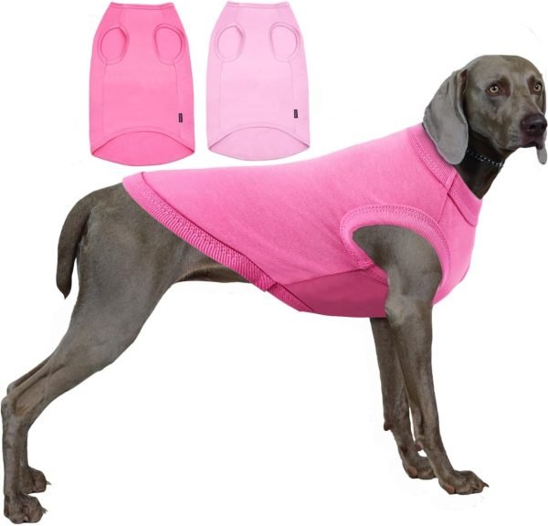 Dog Shirt,Combed Cotton T-Shirts,Soft Cool Boy Girl Tee for Small Dogs Kitty Puppy Chihuahua,Grey Striped S